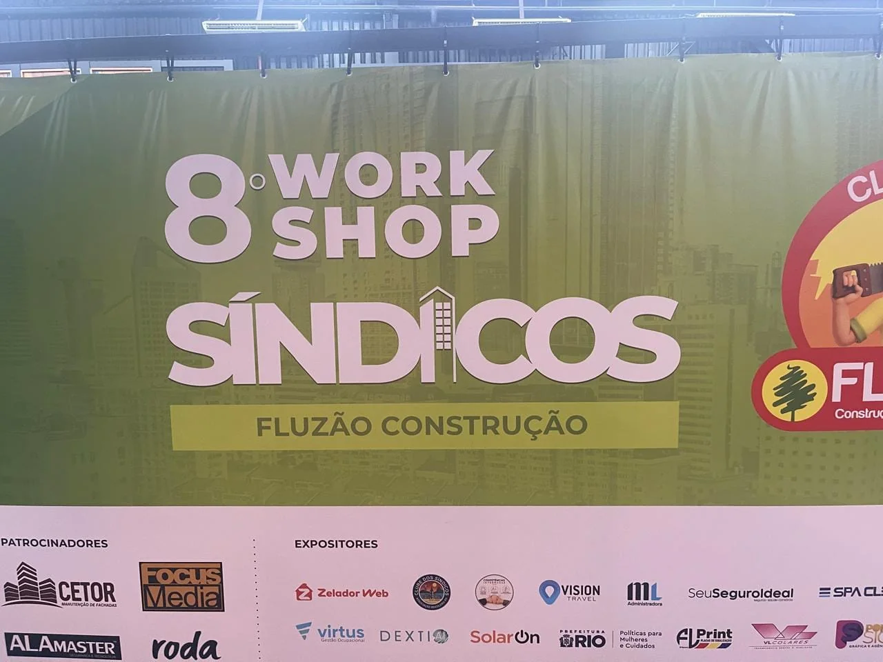 Painel do 8º Workshop de Síndicos da Fluzão Construção
